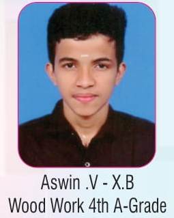 Work Experience- Kerala state- Wood work- 4th A grade- 2017-2018