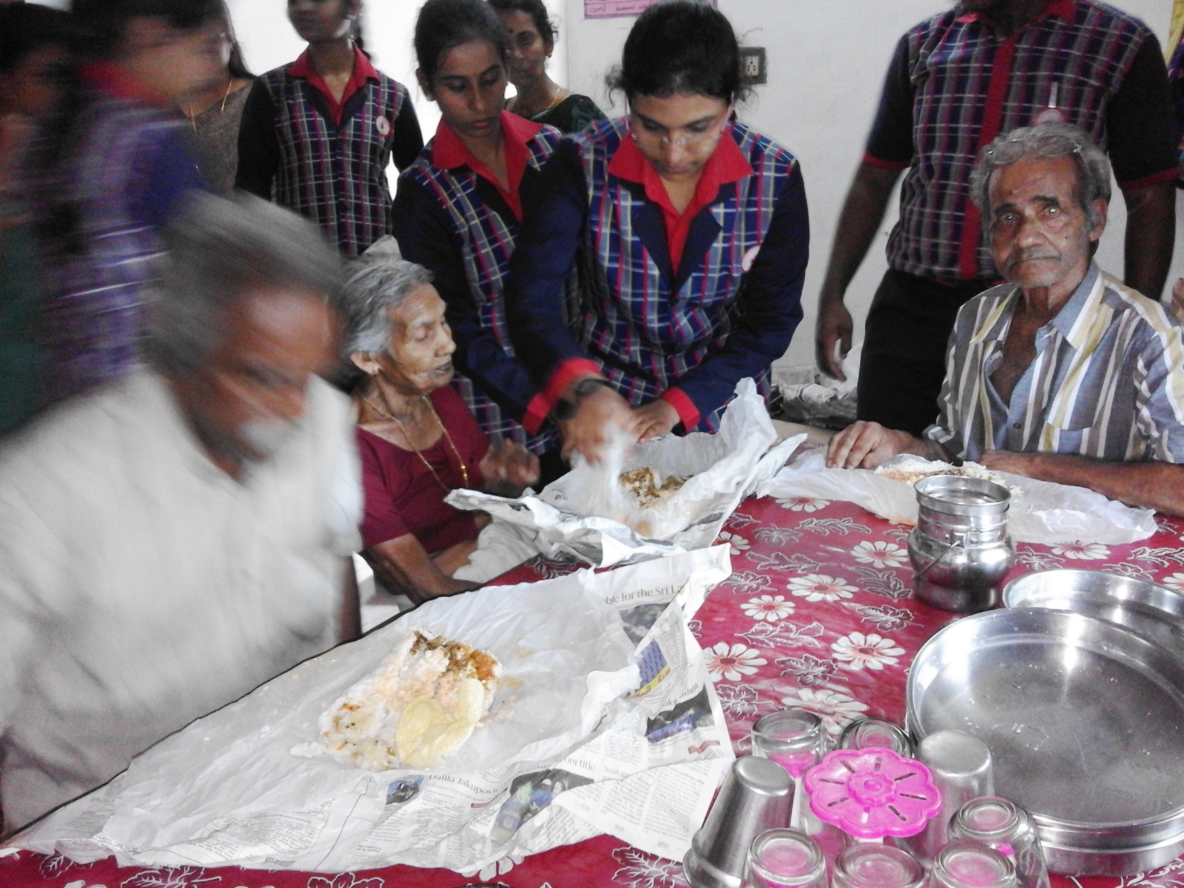 One Day Meal to Mother care home Alathur