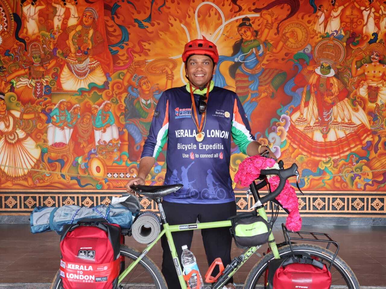 Honoured Solitary Cycle Rider Mr. Faiz Ashraf