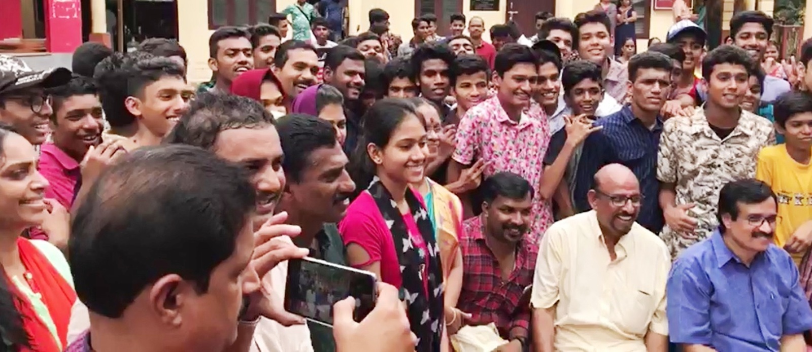 Students with Education Minister of Kerala 2019
