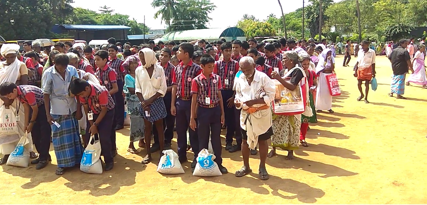 October 2nd Gandhi Jayanthi- Rice distribution 2019