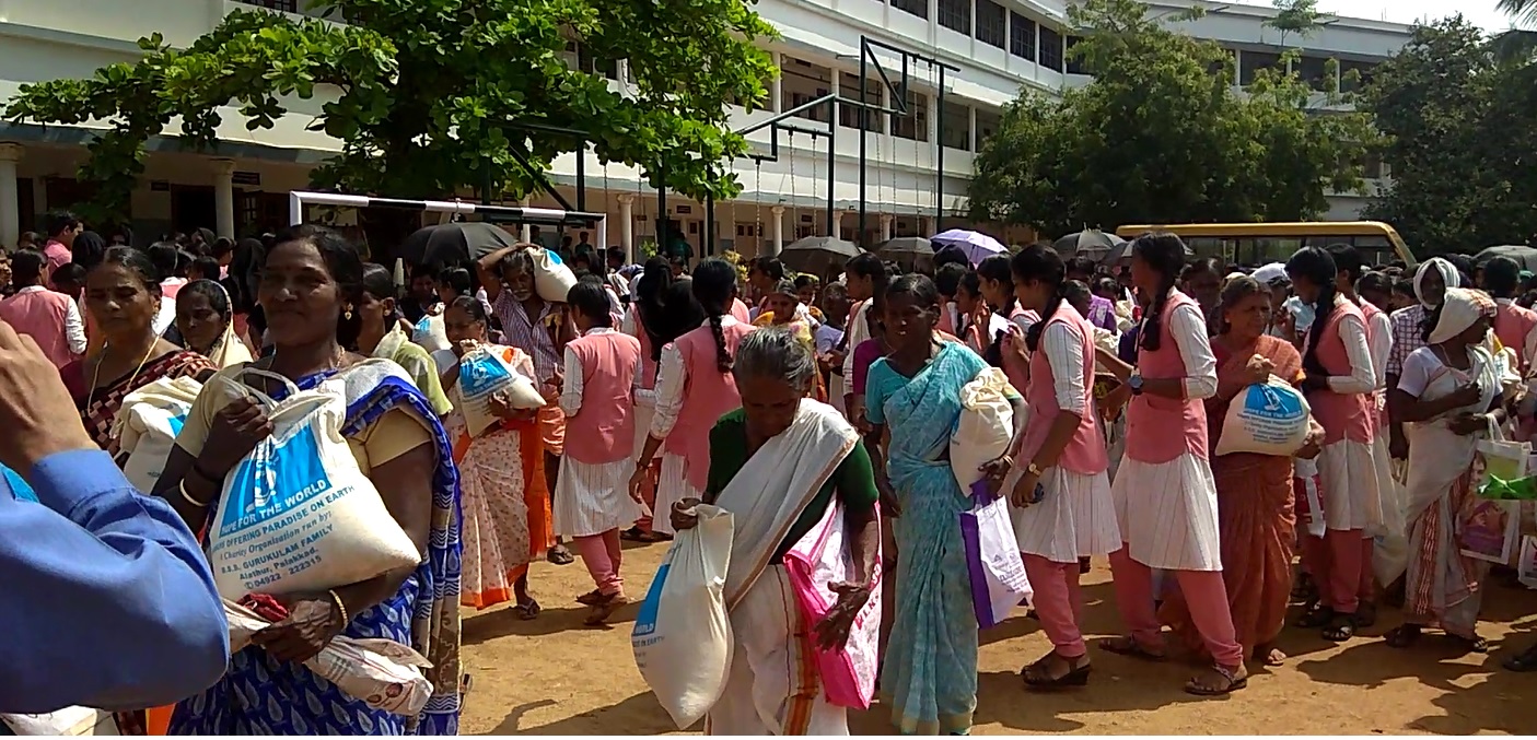 October 2nd Gandhi Jayanthi- Rice distribution 2019