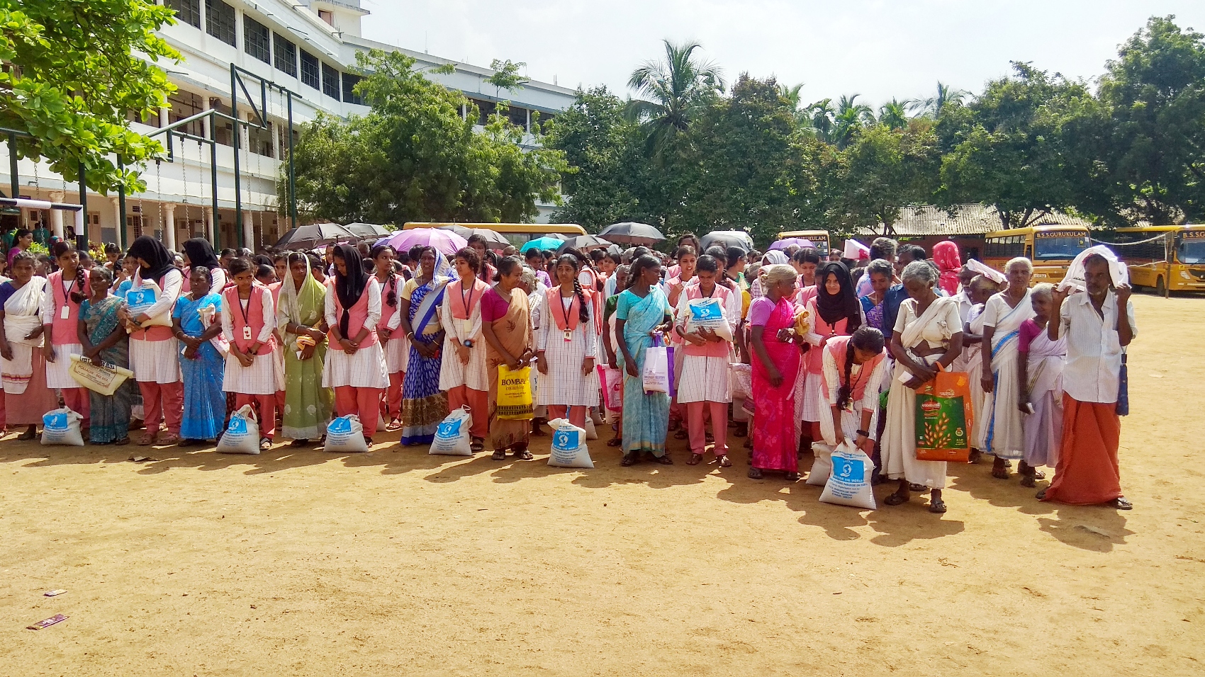 October 2nd Gandhi Jayanthi- Rice distribution 2019