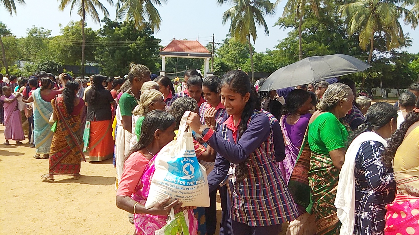 October 2nd Gandhi Jayanthi- Rice distribution 2019