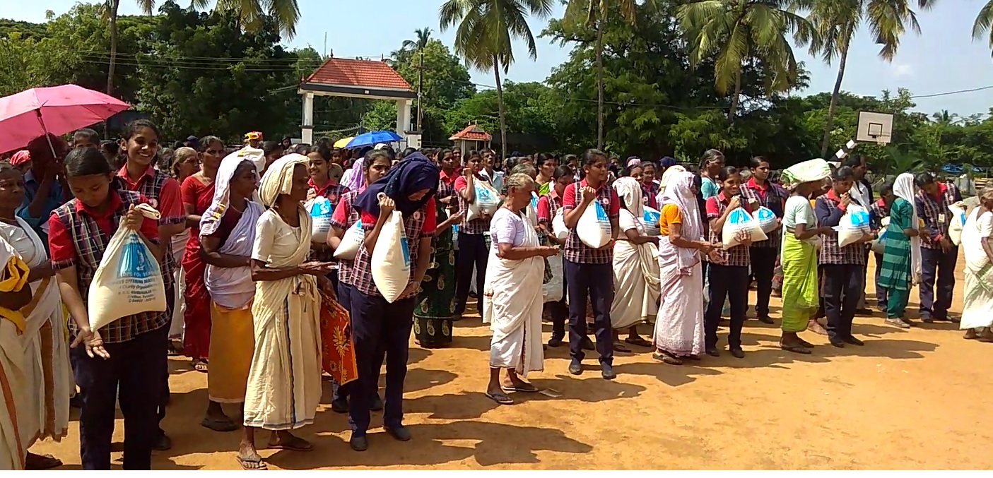 October 2nd Gandhi Jayanthi- Rice distribution 2019