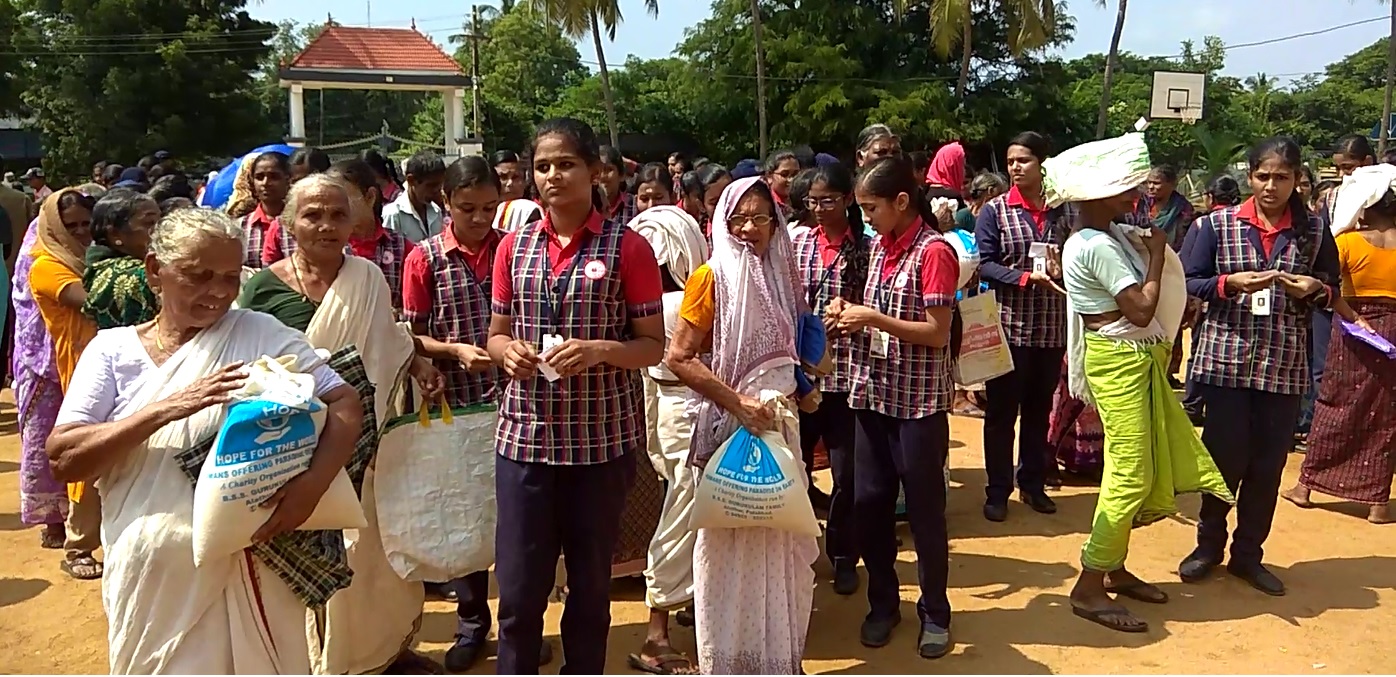 October 2nd Gandhi Jayanthi- Rice distribution 2019