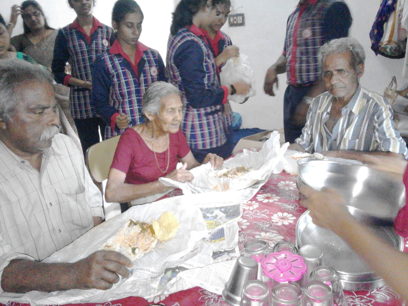 One Day Meal to Mother care home Alathur