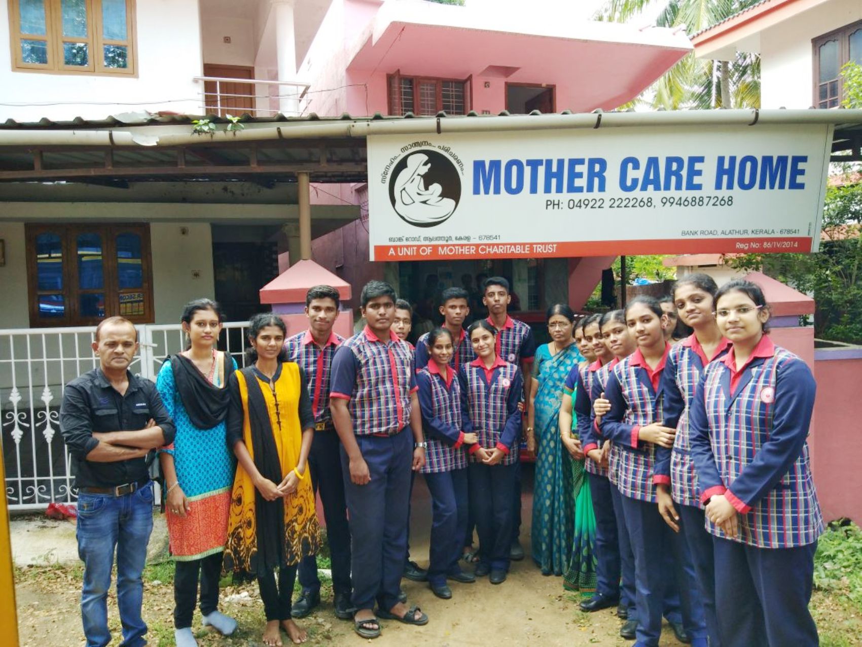 One Day Meal to Mother care home Alathur