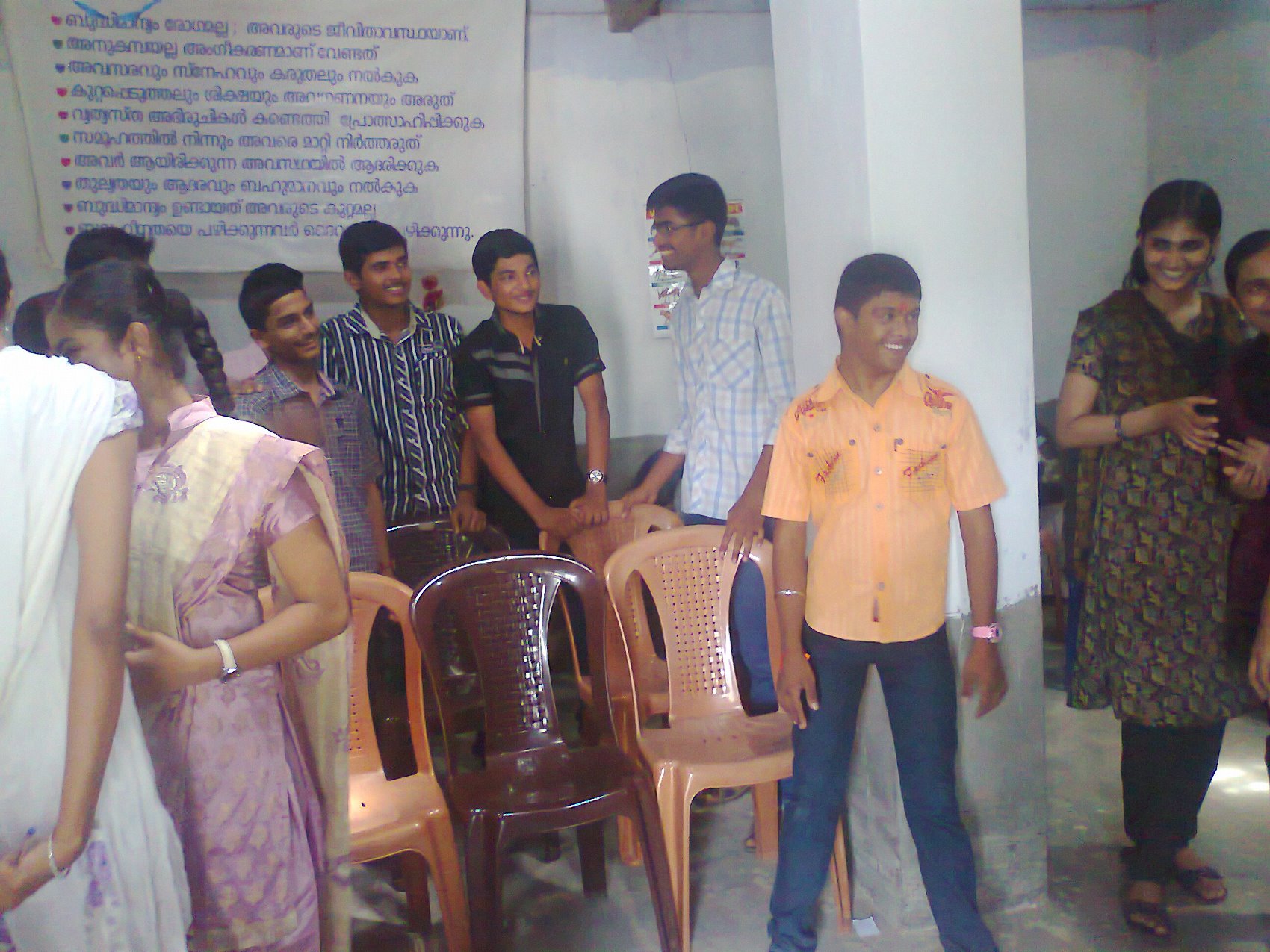 Students visited Homes for Mentally Challenged 2014