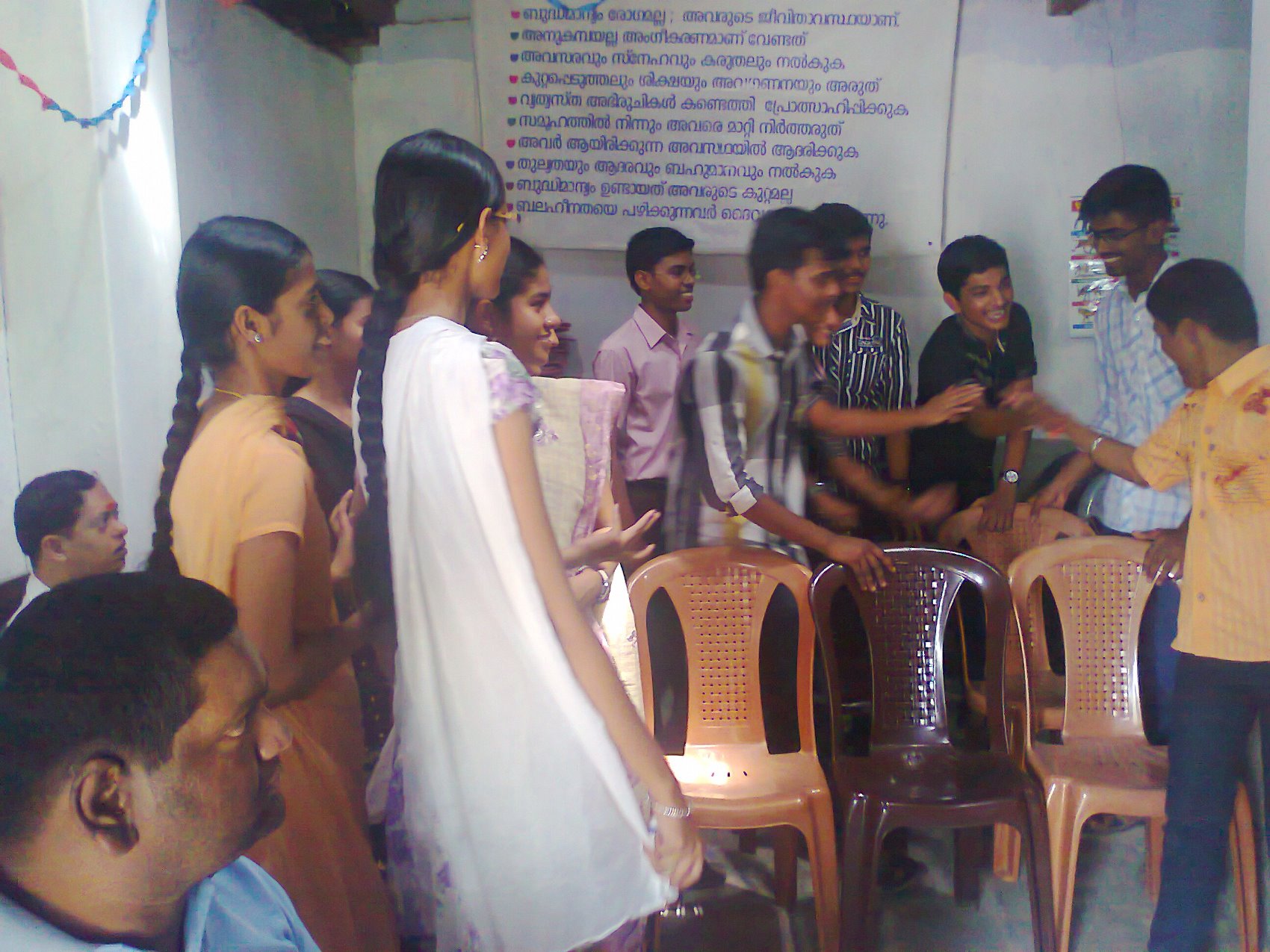 Students visited Homes for Mentally Challenged 2014