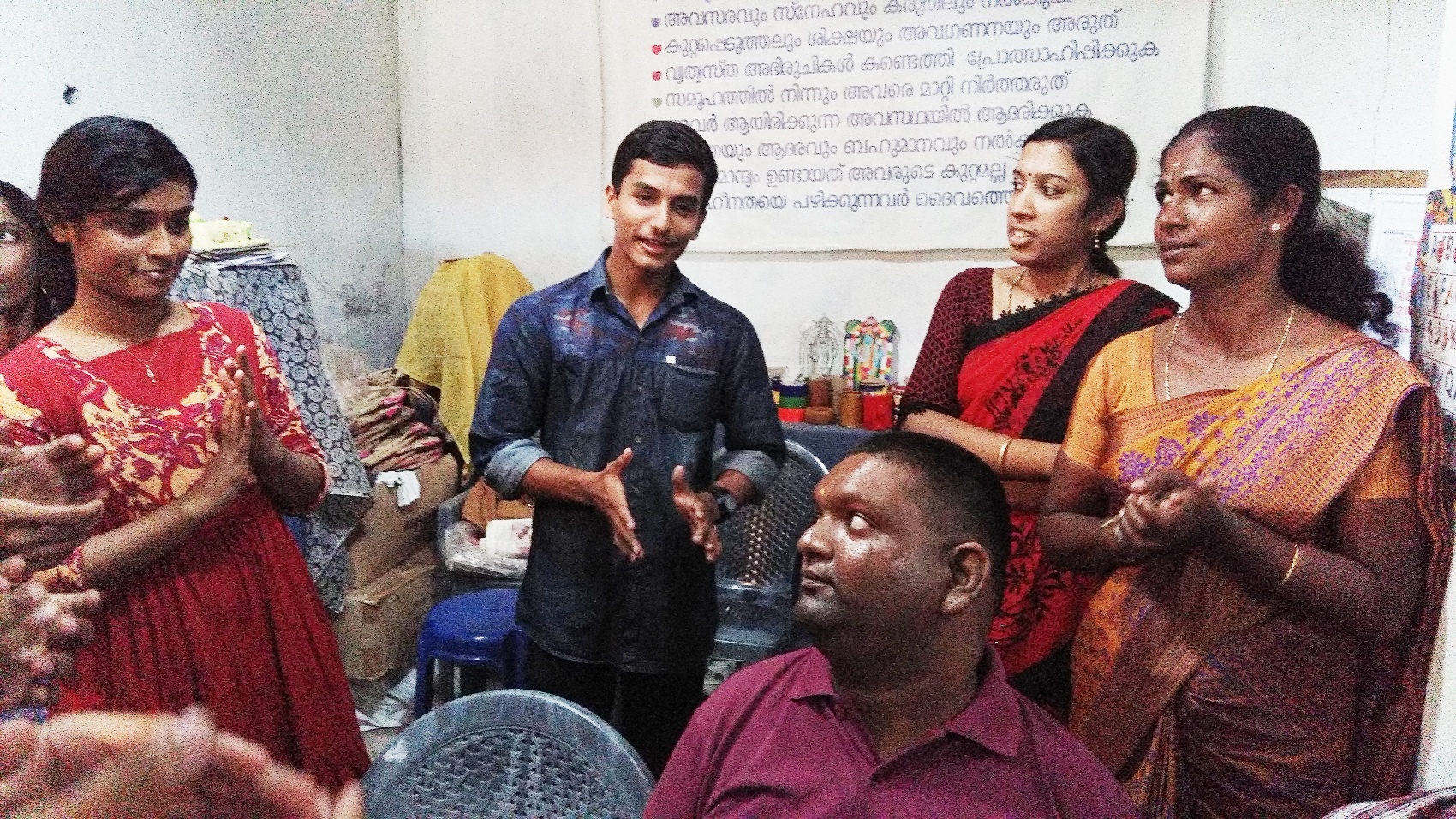 Students visited Homes for Mentally Challenged 2016