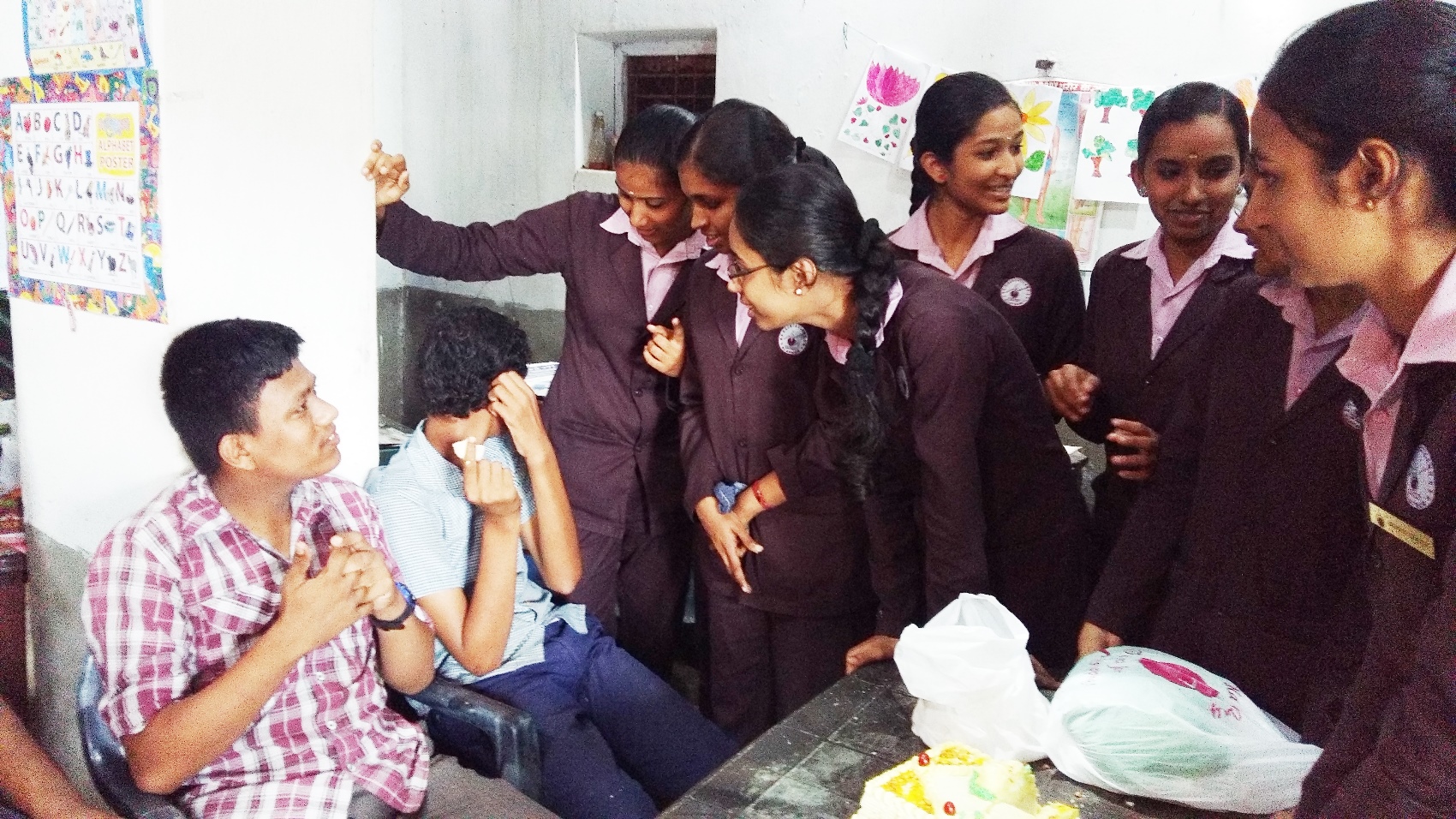 Students visited Homes for Mentally Challenged 2016