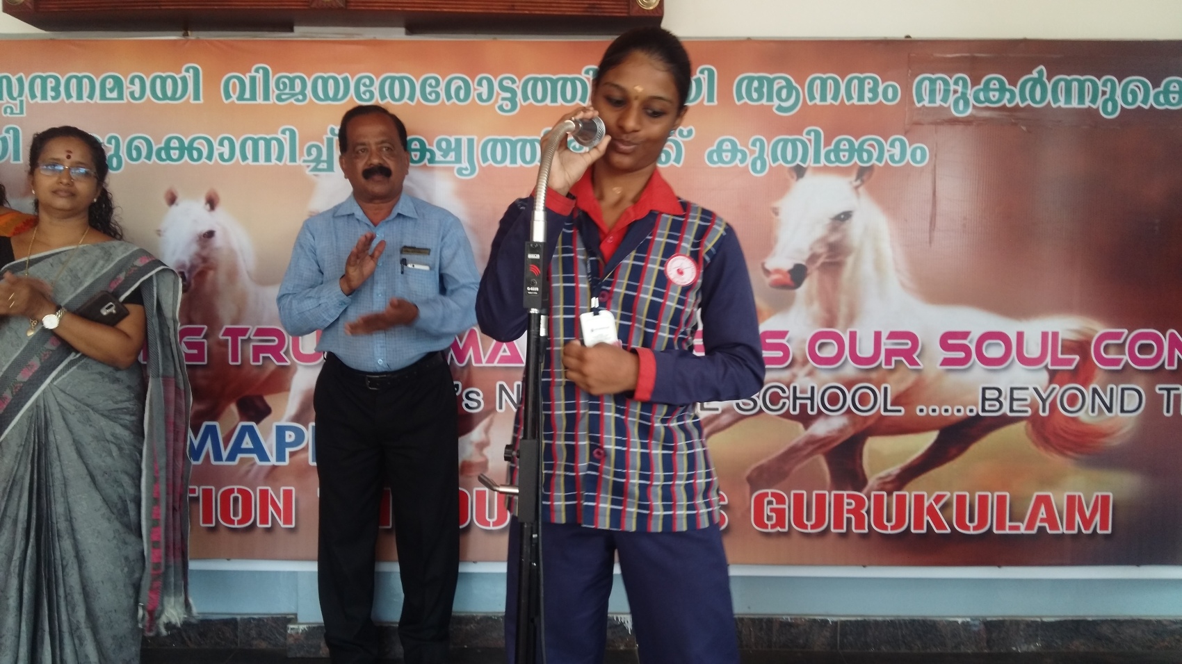 Honouring  Mrs.Santha Kumari  Principal and Founder SRAVANA SAMSARA SCHOOL YAKKARA