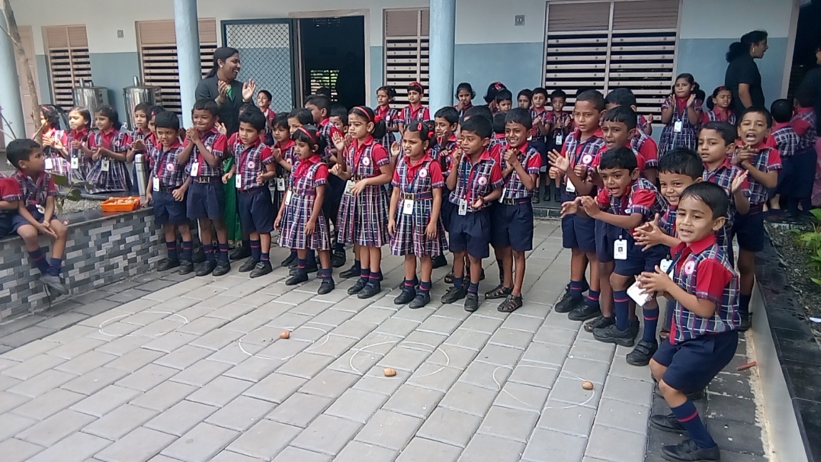 Potato  Picking Competition for UKG Students