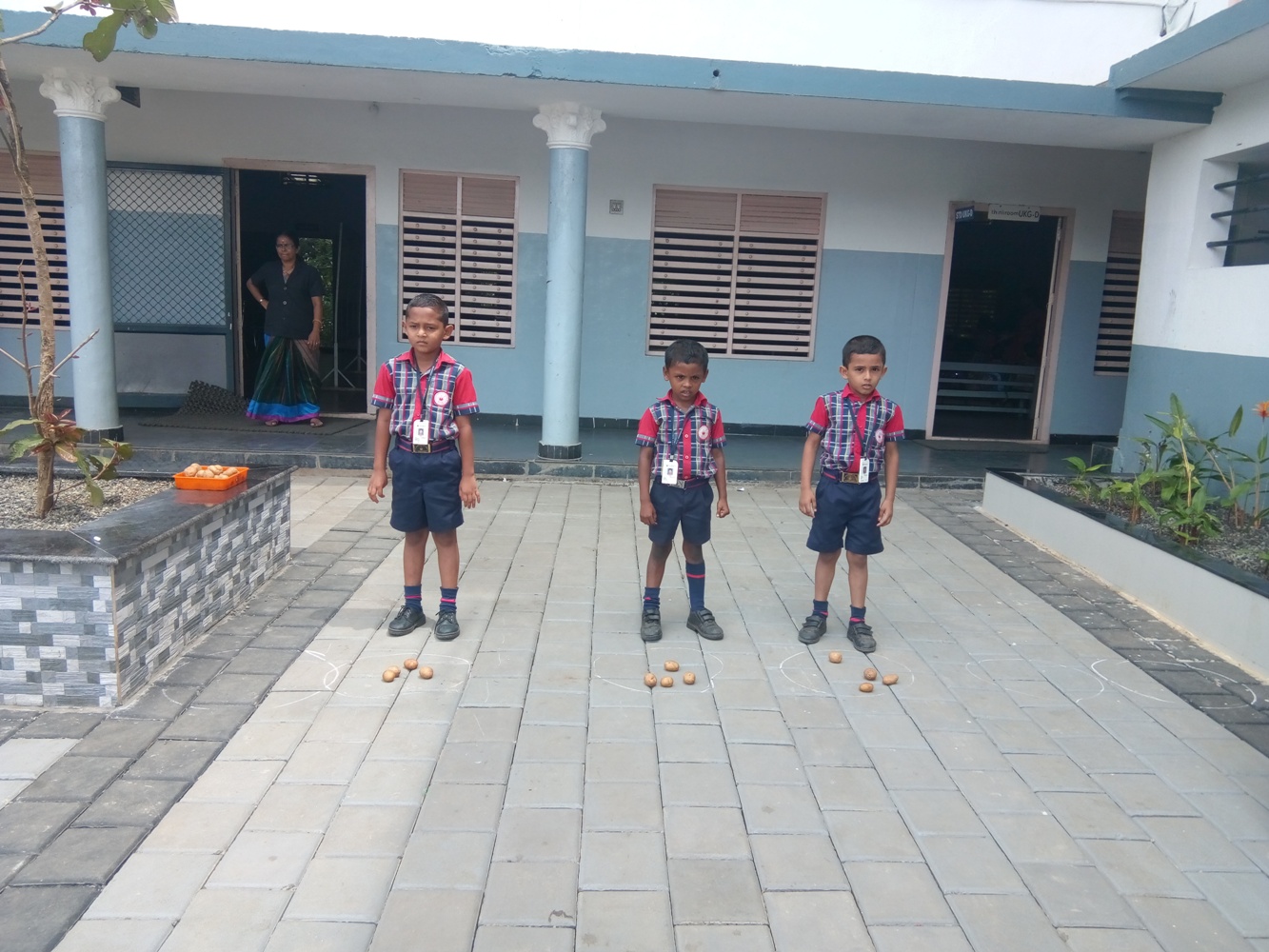 Potato  Picking Competition for UKG Students