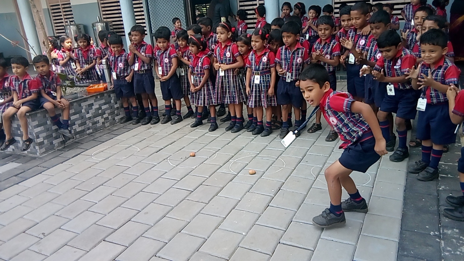 Potato  Picking Competition for UKG Students