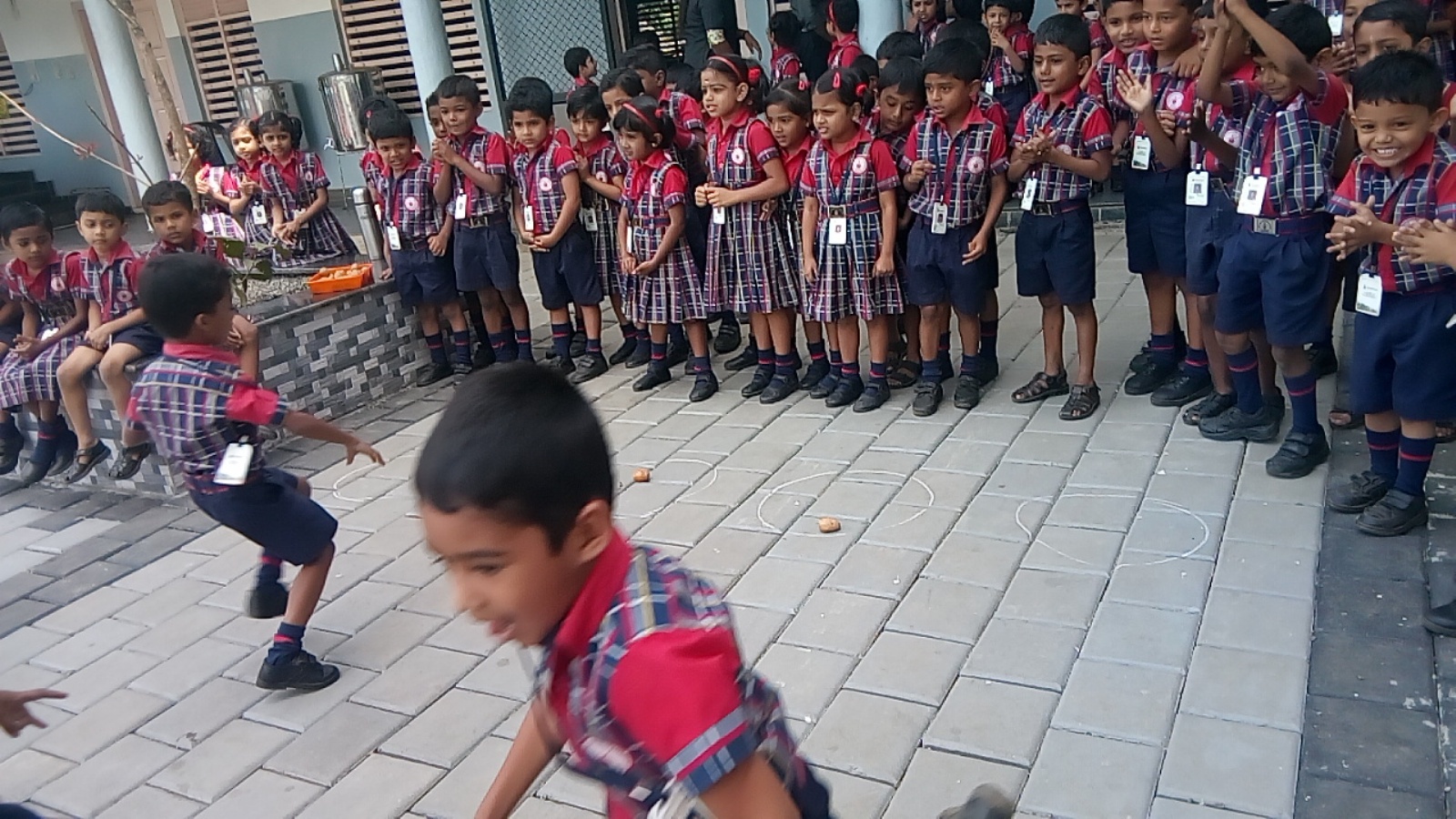 Potato  Picking Competition for UKG Students