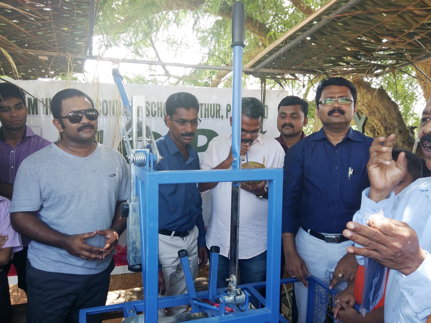 Cine Artist- Shri.Aju Vargheese - Inaugurated our Students Tender coconut Machine 