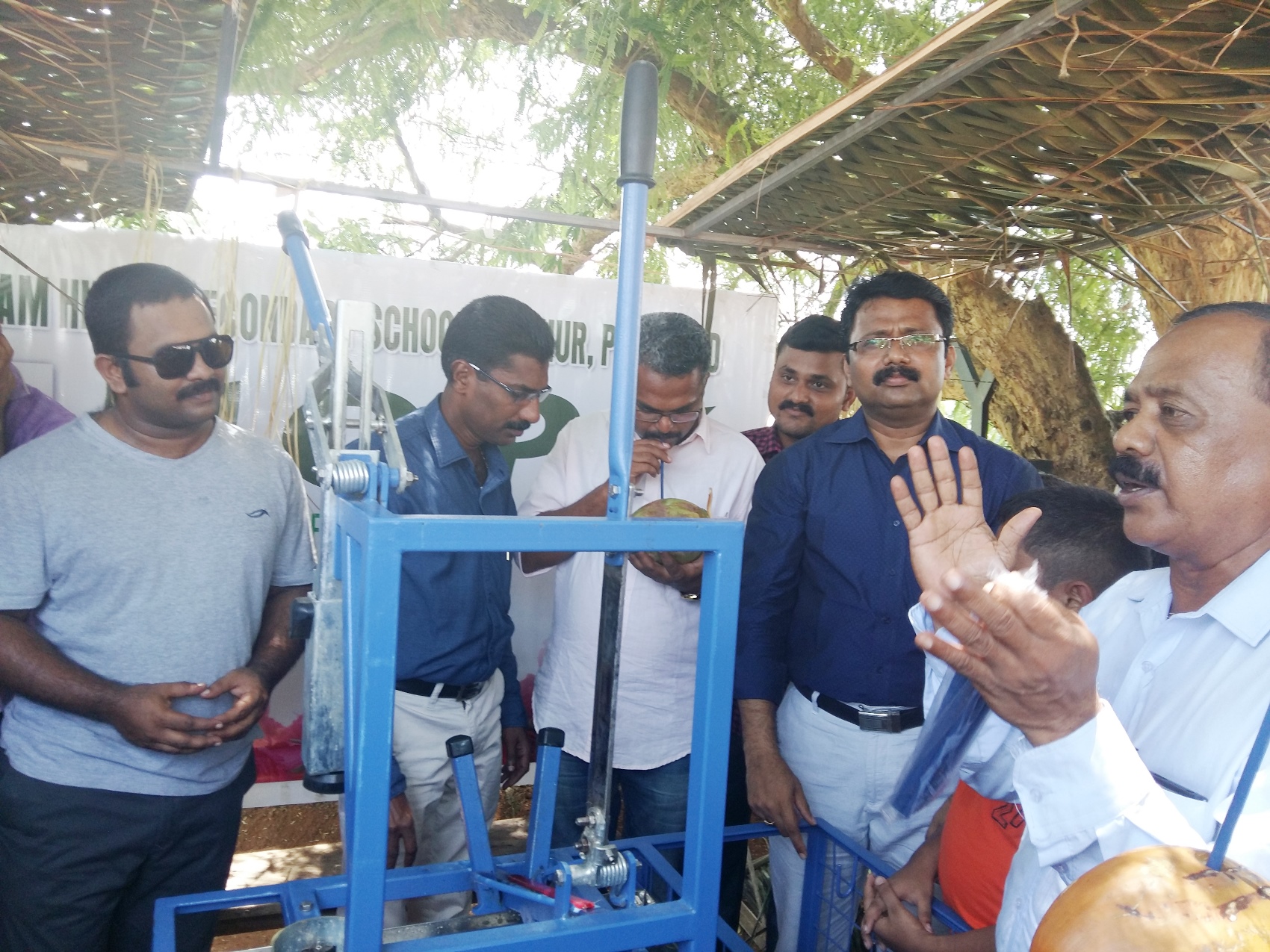 Cine Artist- Shri.Aju Vargheese - Inaugurated our Students Tender coconut Machine 