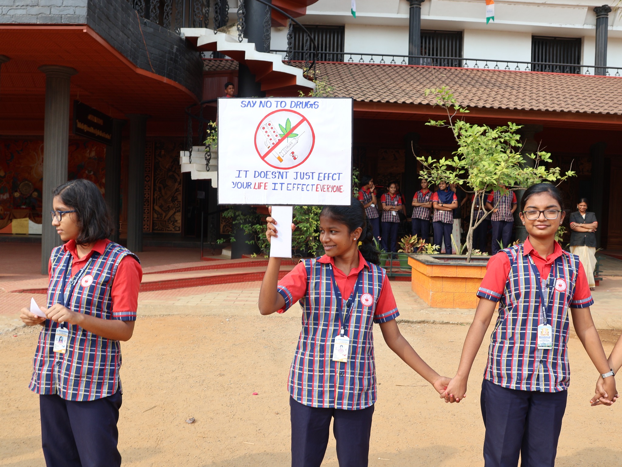 Human Chain Against Drugs