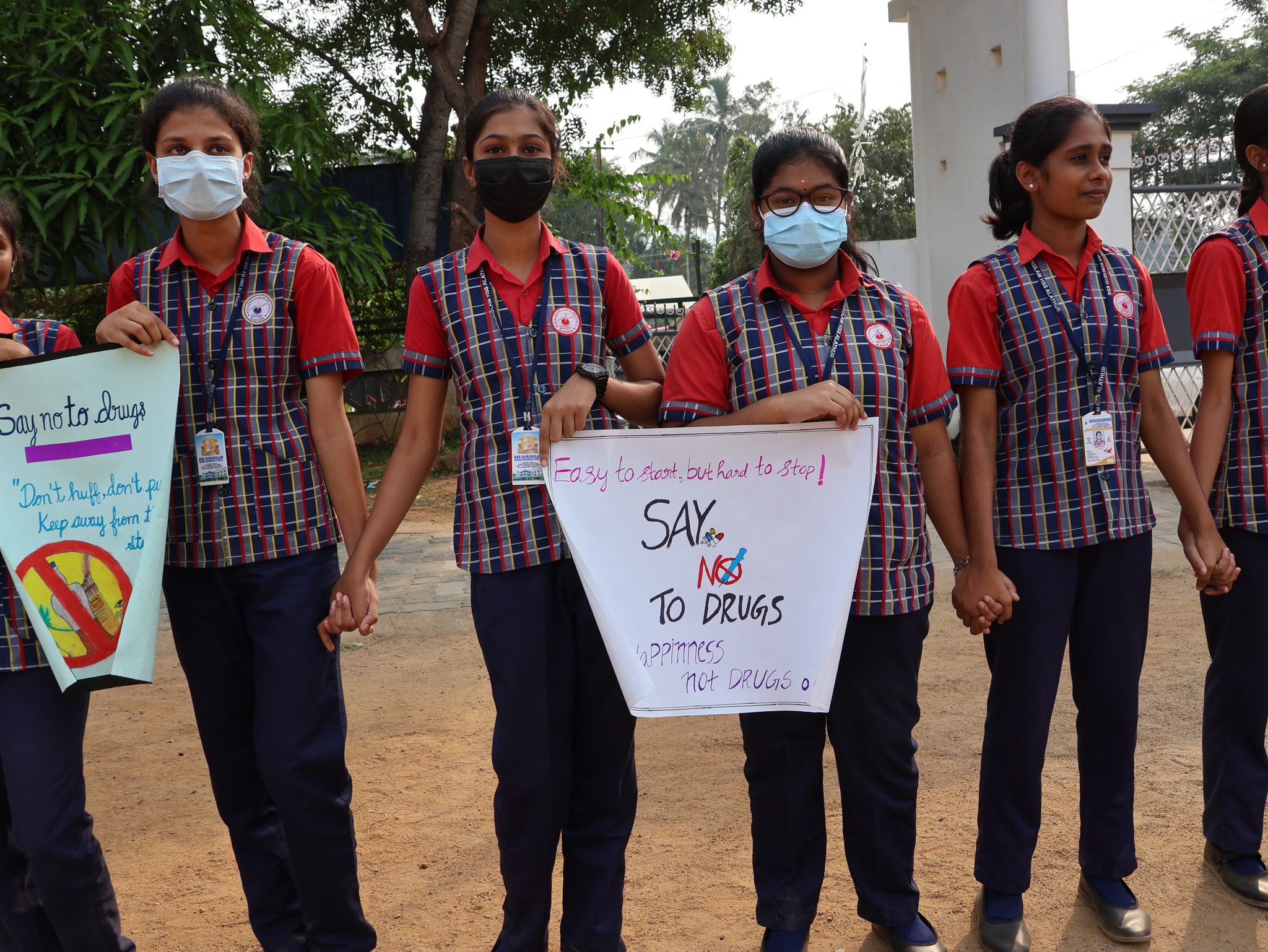 Human Chain Against Drugs